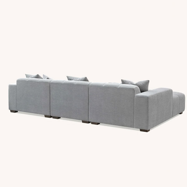 Aluxo Leonard Left-Hand Corner Grey Boucle
