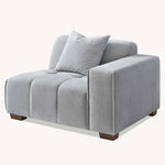 Load image into Gallery viewer, Aluxo Leonard Left-Hand Corner Grey Boucle
