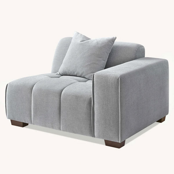 Aluxo Leonard Left-Hand Corner Grey Boucle