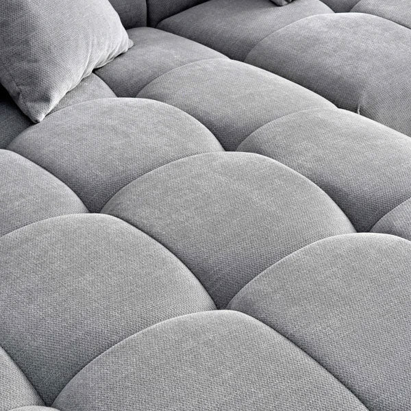 Aluxo Leonard Left-Hand Corner Grey Boucle
