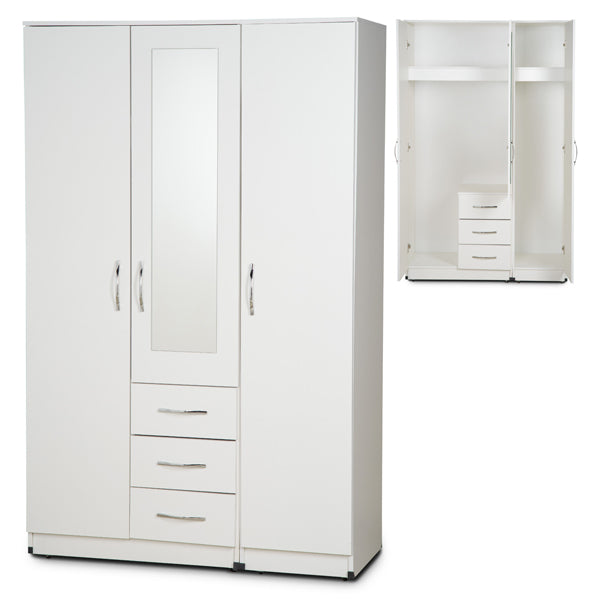 3 Door Combi Triple Wardrobe