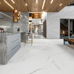 Load image into Gallery viewer, Athens White  - 120x60 High Gloss Porcelain Tile
