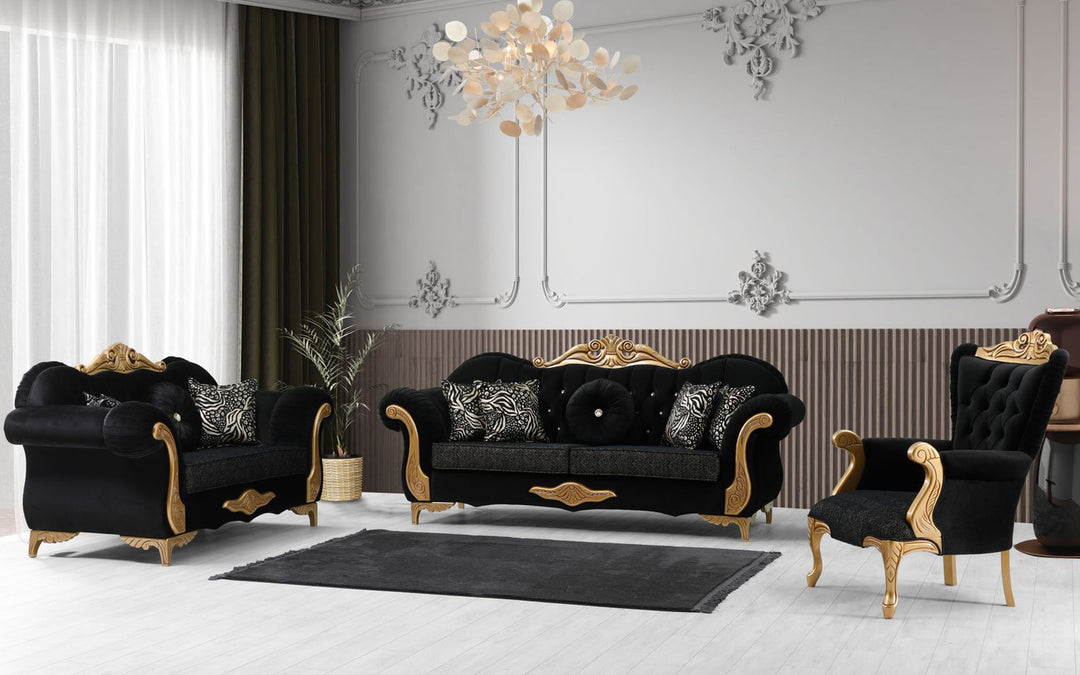 Dynasty Black Sofa Set (Starting from £600 to £1800)