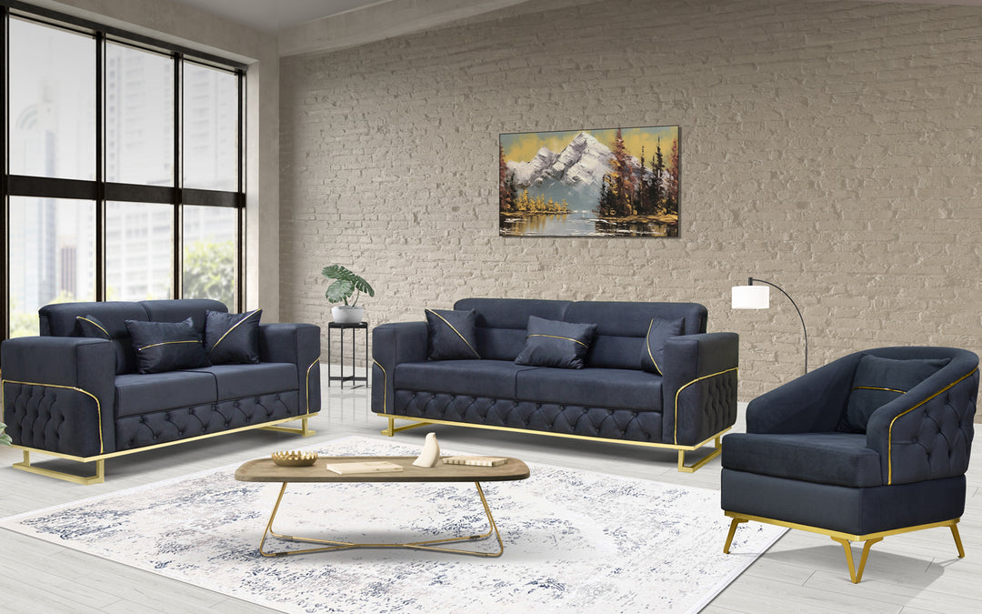 Parma Black Sofa Set (Starting from £380 to £1520)