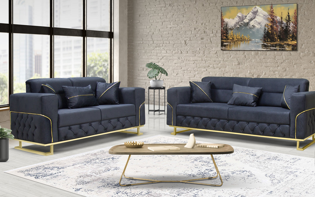 Parma Black Sofa Set (Starting from £380 to £1520)