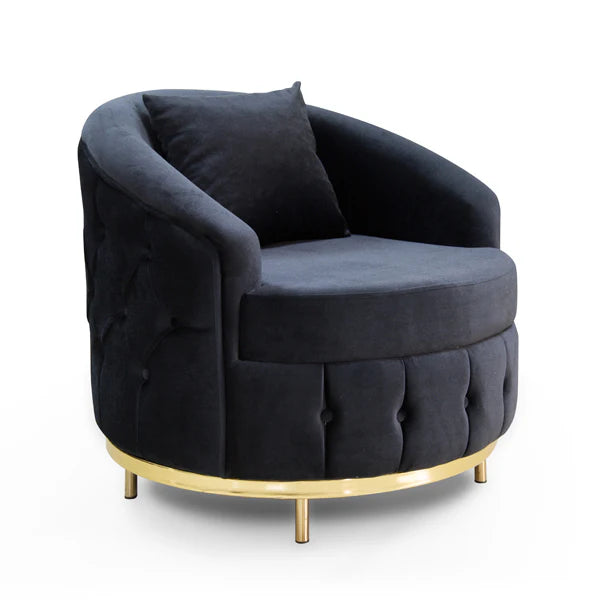 Almira Chesterfield Turkish Black Sofa Set (Starting from £380 to £1520)