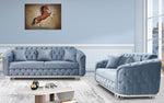 Load image into Gallery viewer, Almira Chesterfield Turkish Blue Sofa Set (Starting from £380 to £1520)
