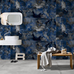 Load image into Gallery viewer, Blue Swirl - 120x60 High Gloss Porcelain Tile
