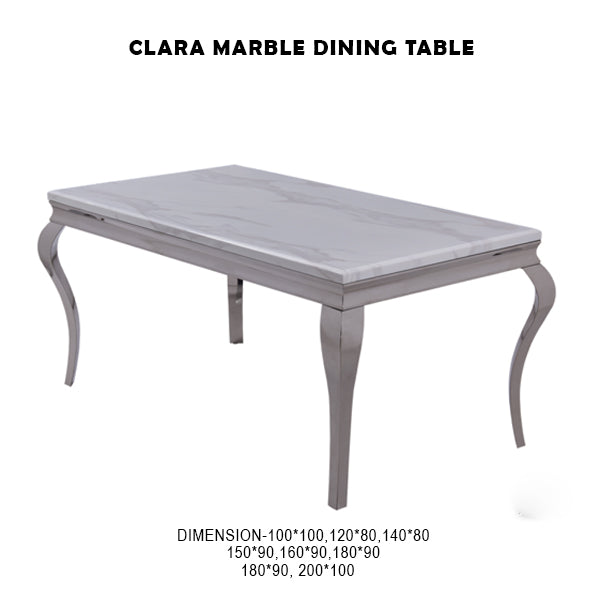 Clara Marble Dining Table