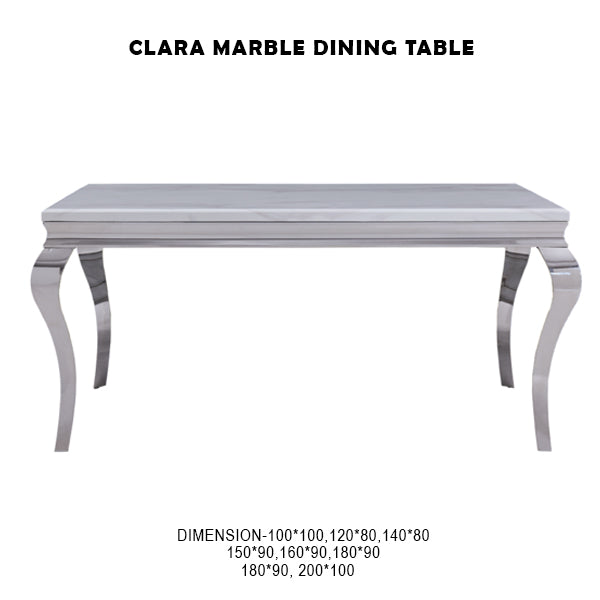 Clara Marble Dining Table