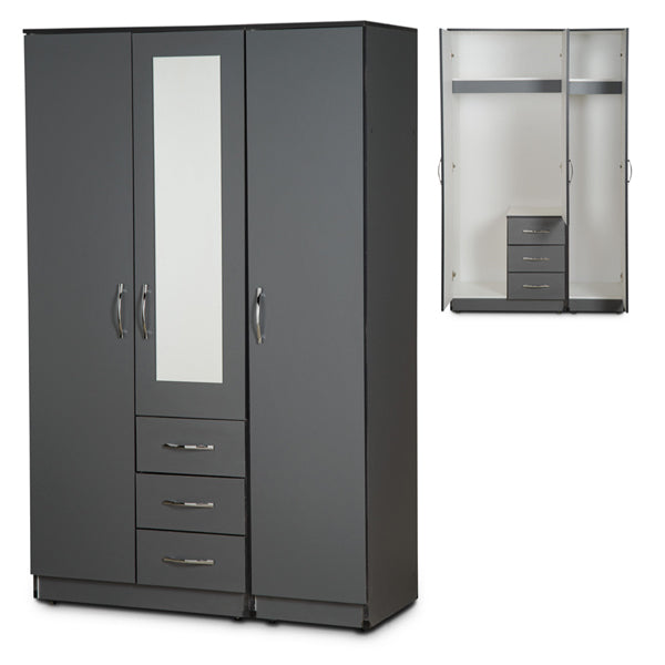 3 Door Combi Triple Wardrobe