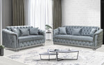Load image into Gallery viewer, Almira Chesterfield Turkish Grey Sofa Set (Starting from £380 to £1520)
