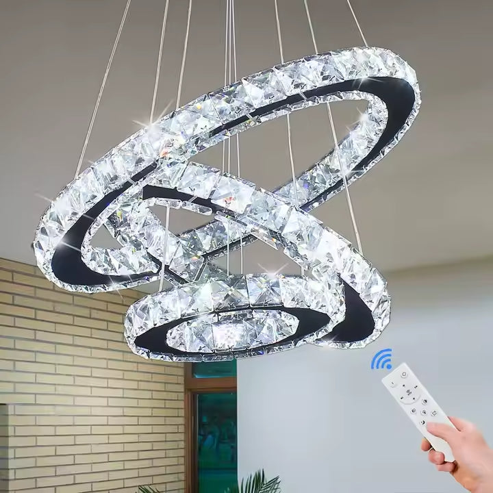 Luxury Chrome LED Chandelier – (Item No: D495)
