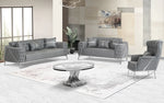 Load image into Gallery viewer, Jasmine Gray Velvet Sofa Set (Starting from £534 to £1380)
