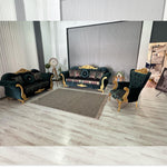 Load image into Gallery viewer, Dynasty Green Sofa Set
