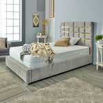 Load image into Gallery viewer, Vida Bed Frame with Aluminum Gold Accent (Starting from £800 to £1000)
