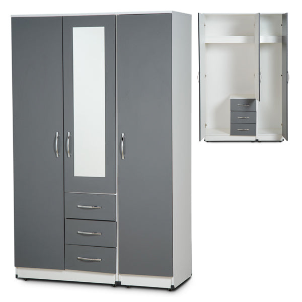 3 Door Combi Triple Wardrobe