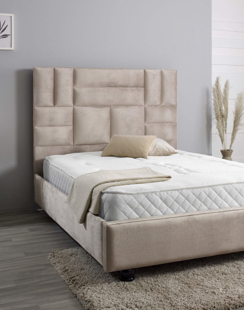 Zara Bed Frame with Unique Upholstered Design (Starting from £650 to £850)