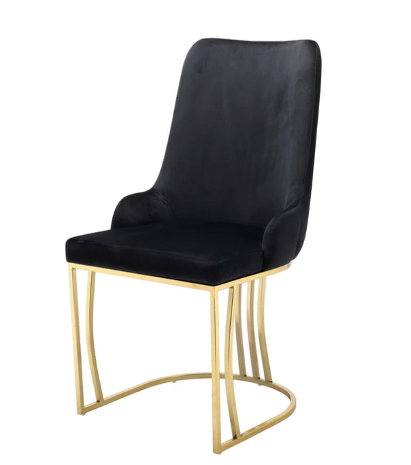 Bruno Faux Velvet Dining Chairs