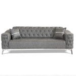 Load image into Gallery viewer, Jasmine Gray Velvet Sofa Set (Starting from £534 to £1380)

